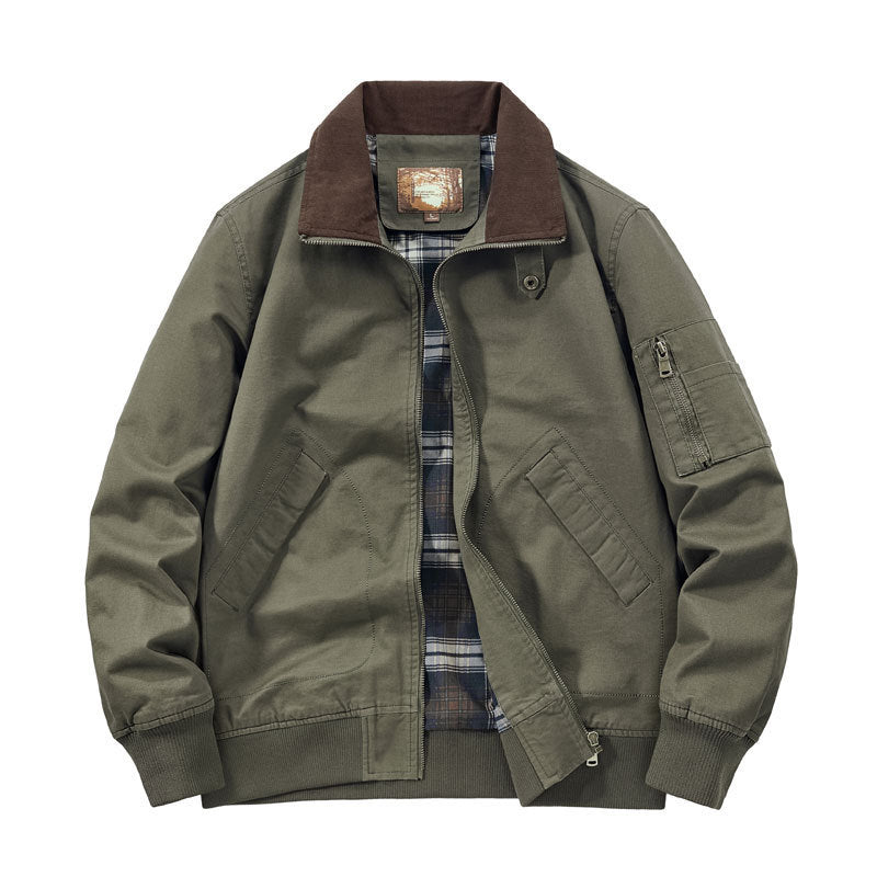 Men's Cord Collar Field Jacket Mune Fashion
