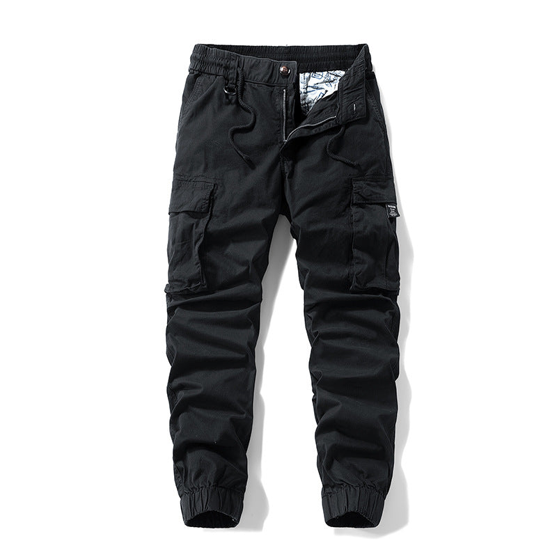 Herren Cargo-Jogger im technischen Utility-Design mit elastischem Tunnelzugbund und Mehrfachtaschen Mune Fashion
