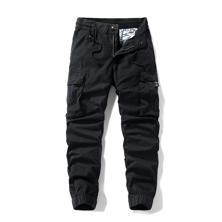 Herren Cargo-Jogger im technischen Utility-Design mit elastischem Tunnelzugbund und Mehrfachtaschen Mune Fashion
