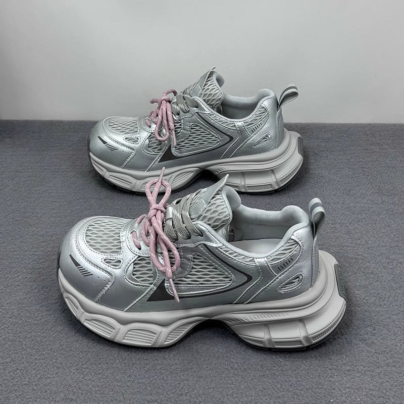 Ladies Athletic Sneakers with Breathable Mesh Upper by Mune Fashion