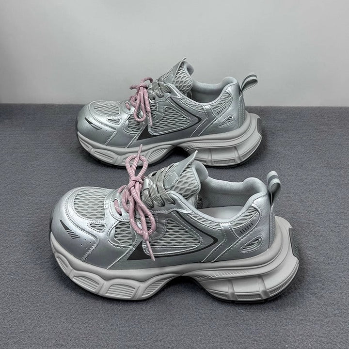 Ladies Athletic Sneakers with Breathable Mesh Upper by Mune Fashion