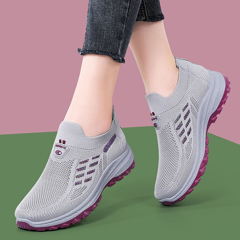 Women's Breathable Sneakers with Slip-Resistant Sole Mune Fashion