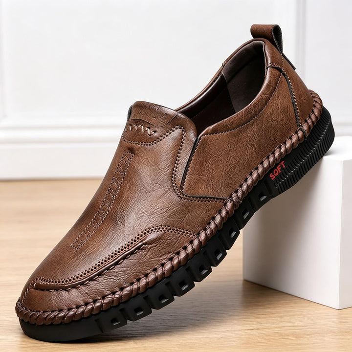 Men's Comfortable Leather Slippers Mune Fashion