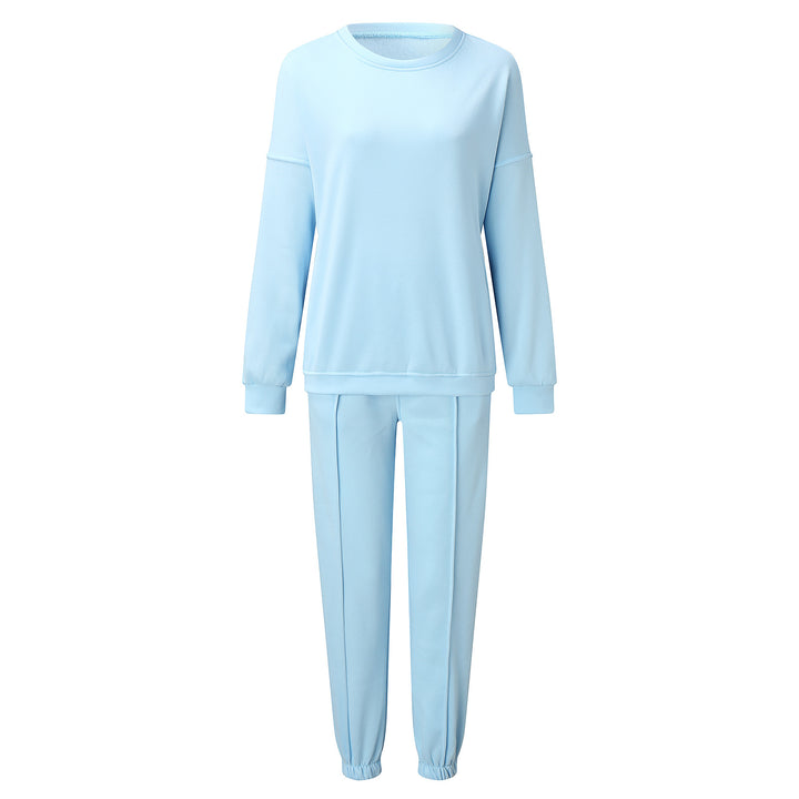 Women's soft oversized sweatshirt and loose relax pants in vintage washed finish Mune Fashion