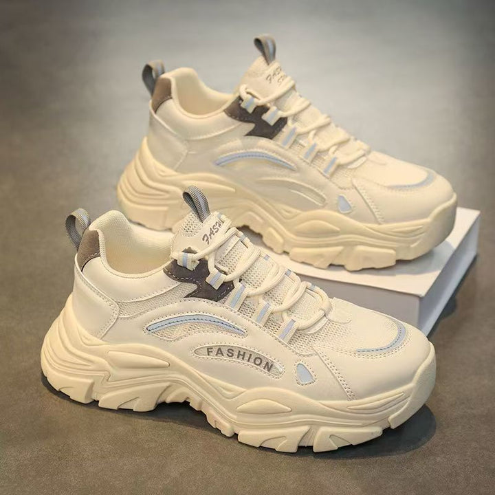 Women's Comfortable Sneakers with Breathable Surface and Shock-Absorbing Sole Mune Fashion