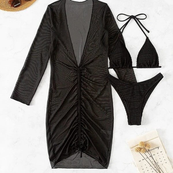 Women's beach dress with elegant wrap design Mune Fashion