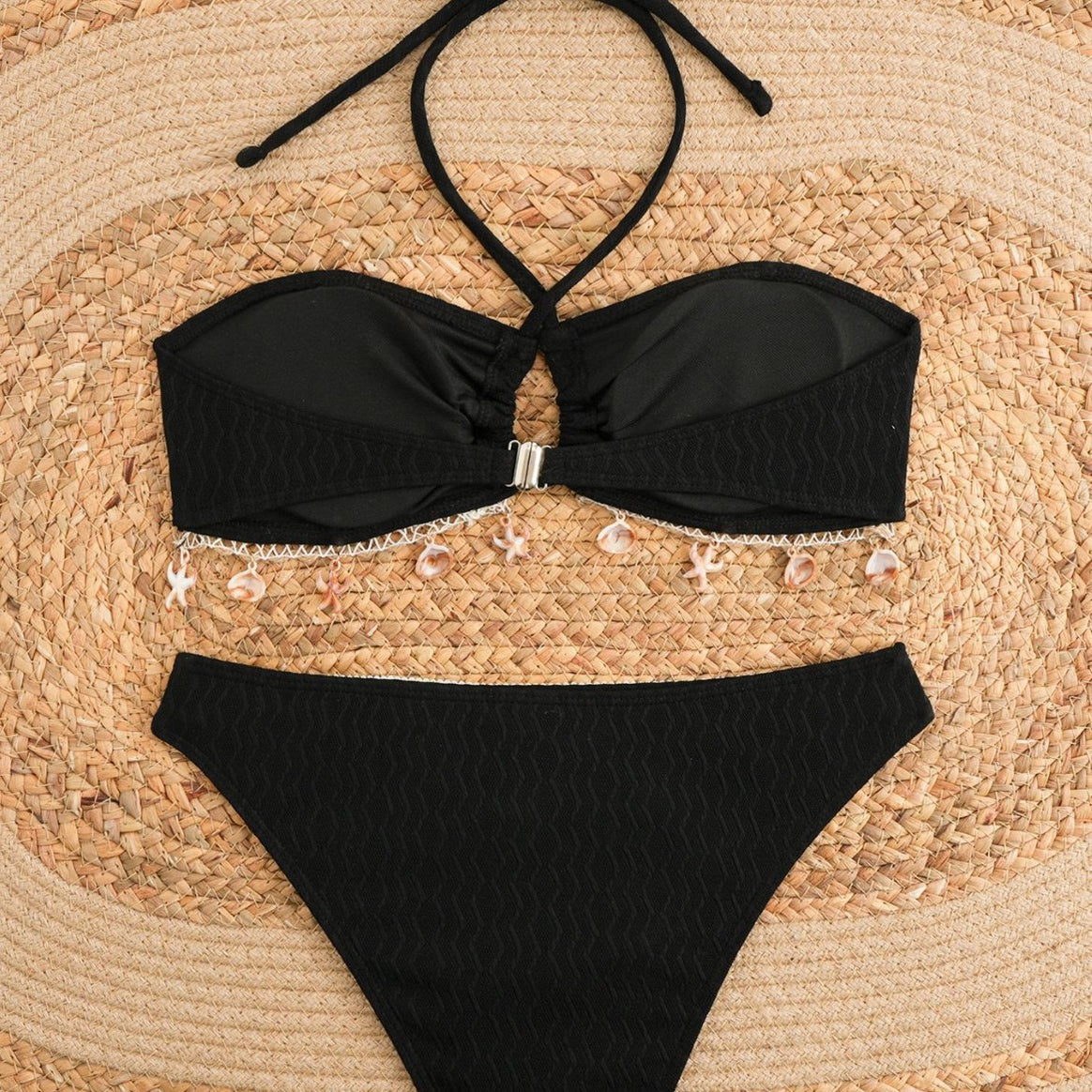 Women's bikini set with elegant waistband and detailed shell decorations Mune Fashion