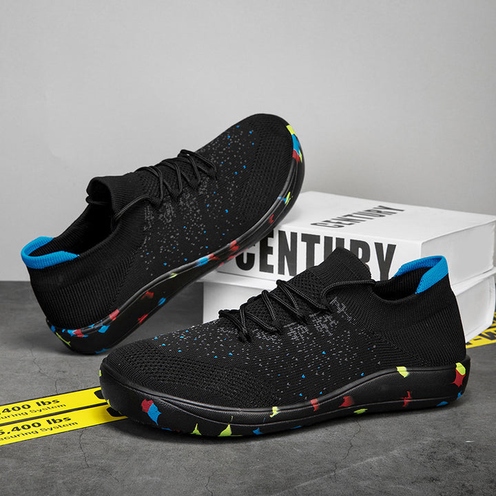 Men's nan urban knit sneakers with elastic mesh collar, shock-absorbing EVA sole and pull loop Mune Fashion