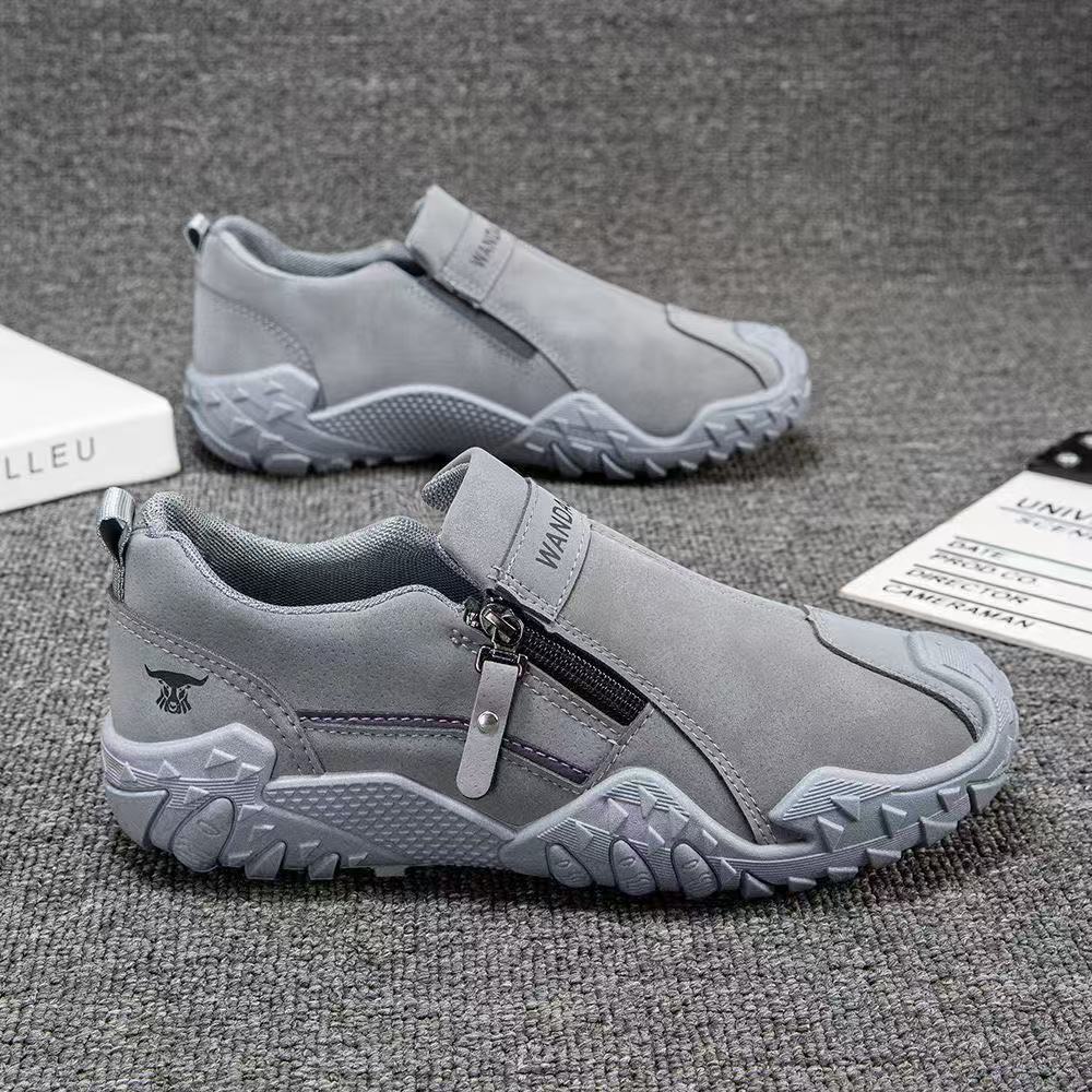 Men's Robust Outdoor Sneaker with Zipper and profiled Trail Profile Mune Fashion