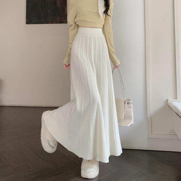 Ladies Elegant, pleated Maxi Skirt Mune Fashion 1787632207