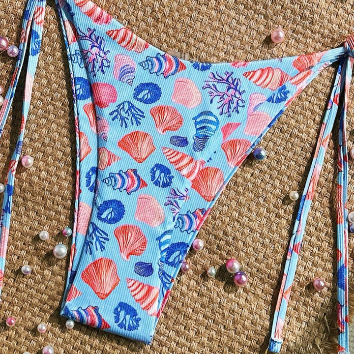 Women Triangle Bikini with maritime shell pattern Mune Fashion 1782221304
