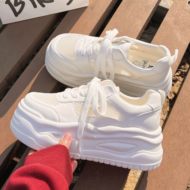 Women’s Platform Wedge Sneaker with Breathable Mesh Inserts and Sculpted Comfort Sole Mune Fashion