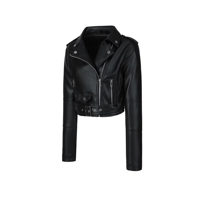 Women Stylish Short Biker Jacket Mune Fashion