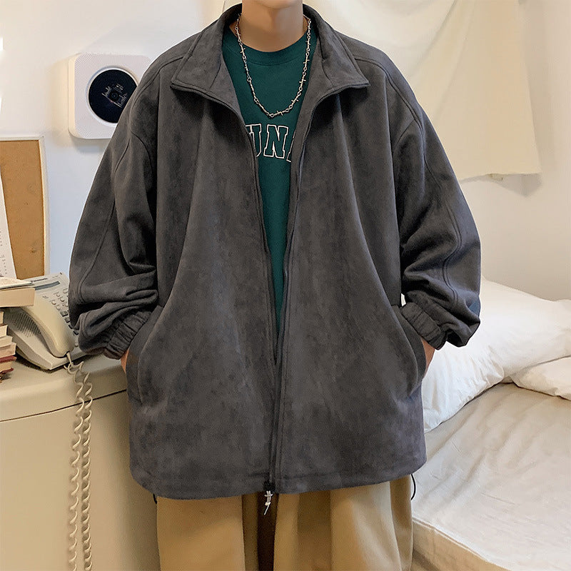 Men's Sporty Transitional Jacket with Stand-up Collar Mune Fashion