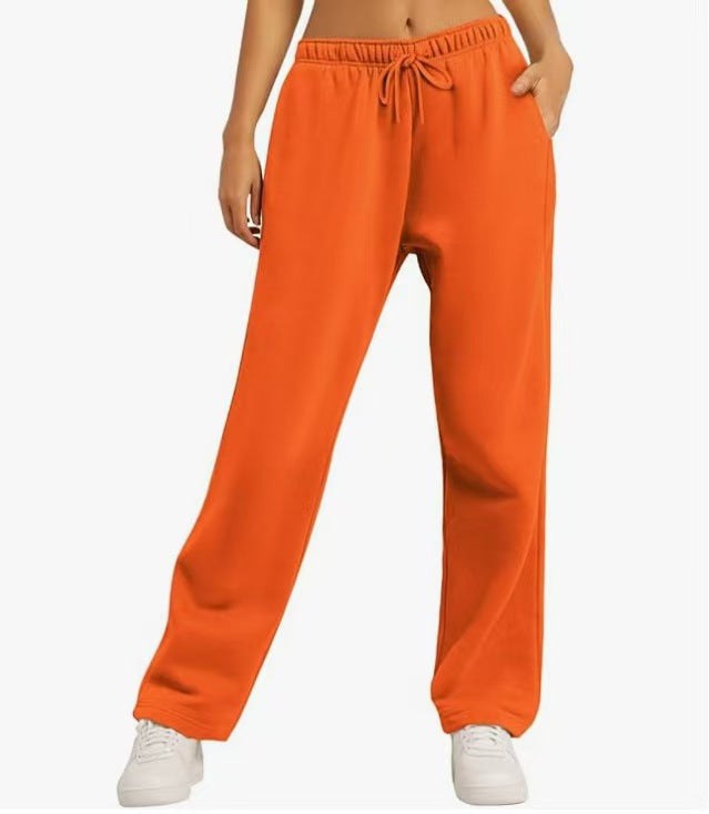 Ladies nan Palazzo lounge pants with high waist, elastic waistband, drawstring and deep side pockets Mune Fashion