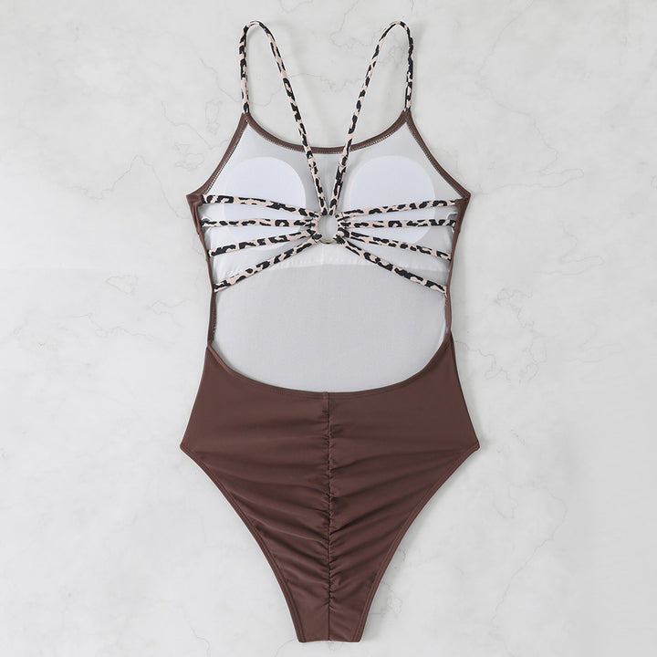 Women's One-Piece Swimsuit with Ruffles and Cut-Outs Mune Fashion
