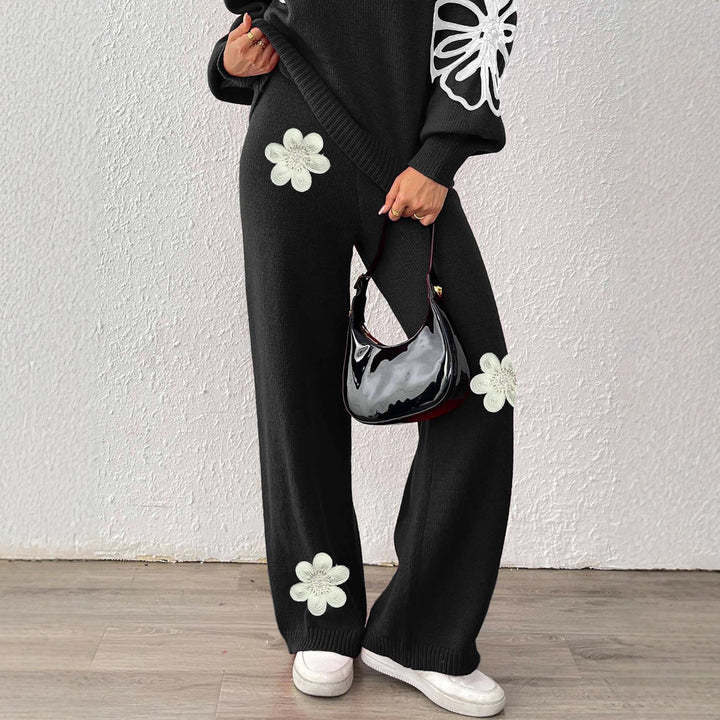 Women Wide Knit Pants Mune Fashion