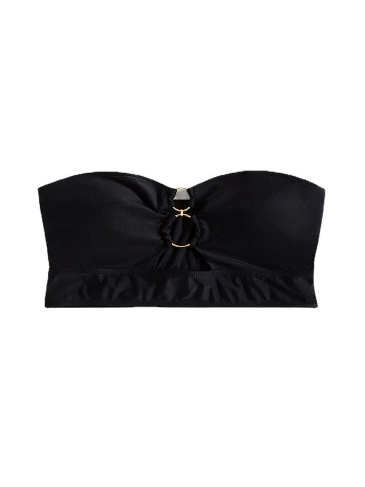 Women's bandeau bikini top with elegant ring detail Mune Fashion