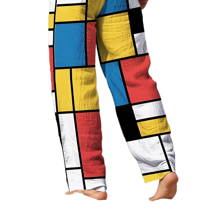 Men's Colorful Beach Pants with Graphic Pattern Mix Mune Fashion