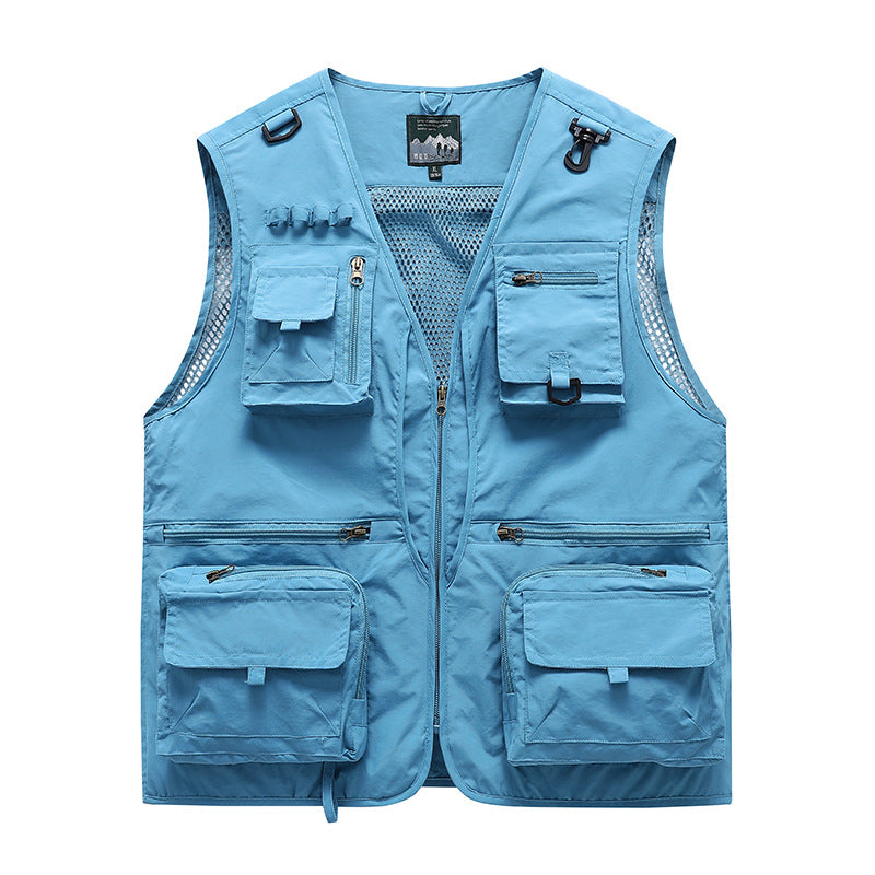 Men's Multifunctional Fishing Vest with Numerous Pockets Mune Fashion