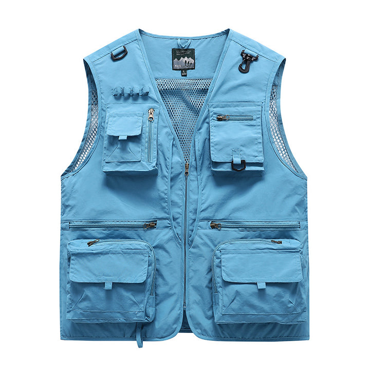 Men's Multifunctional Fishing Vest with Numerous Pockets Mune Fashion