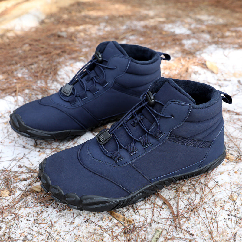 Unisex nan ankle-high Winter Explorer Boot with fleece lining, quick-lacing system, and slip-resistant multi-terrain sole Mune Fashion