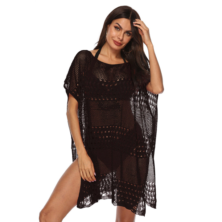 Ladies elegant beach sarong with intricate crochet pattern Mune Fashion