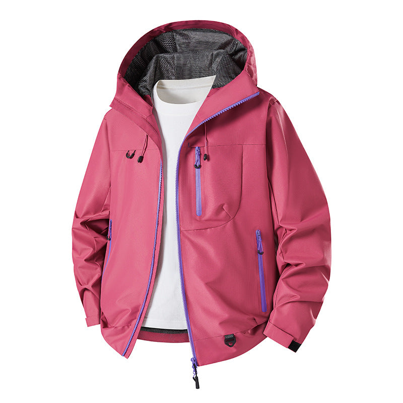 Men's Technical Softshell Hoodie Jacket with Water-Repellent Membrane and Mesh Lining Mune Fashion
