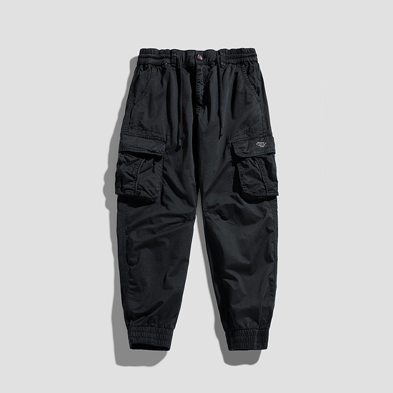 Herren Cargo-Joggerhose im Utility-Look mit elastischem Bund, Multifach‑Taschen und gerippten Knöcheln Mune Fashion