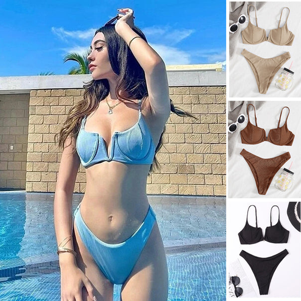 Women's Push-Up Bikini Set with adjustable straps Mune Fashion