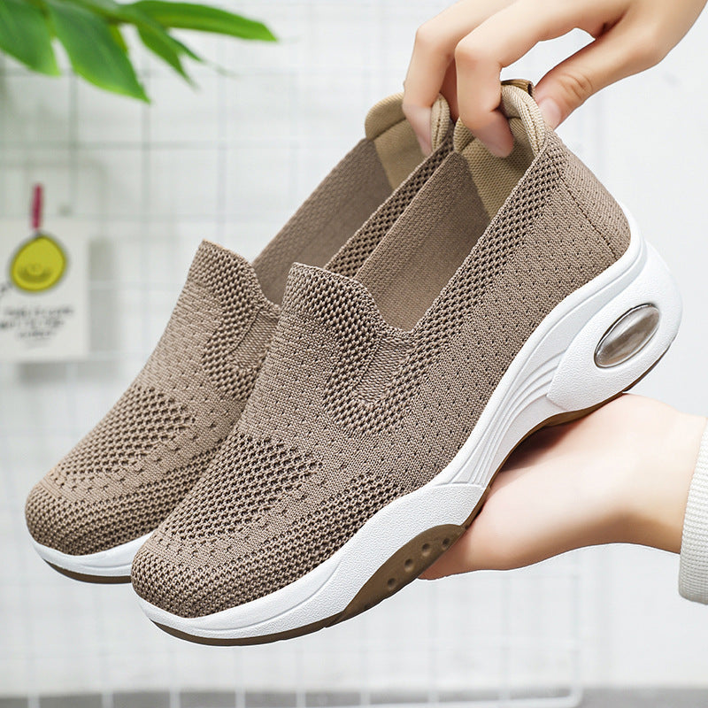 Women's Comfortable and Flexible Sneakers with Breathable Upper Material Mune Fashion