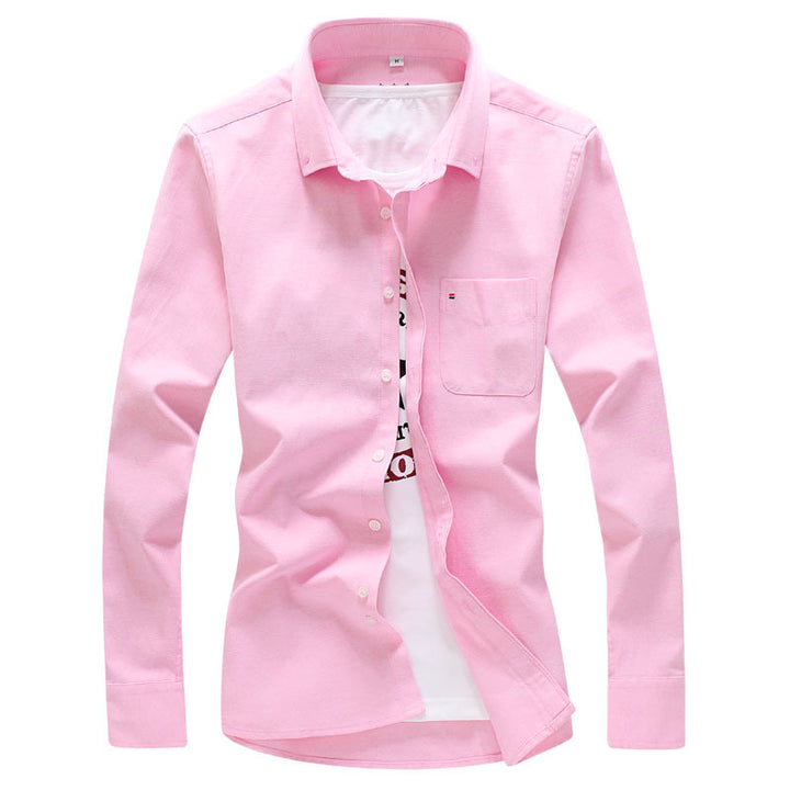 Men's casual Oxford shirt with chest pocket, long sleeves and modern regular fit Mune Fashion