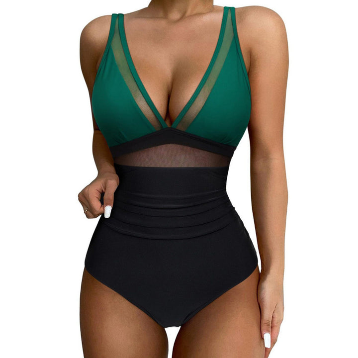 Women High-Cut Swimsuit with Fashionable Cut-Out Mune Fashion