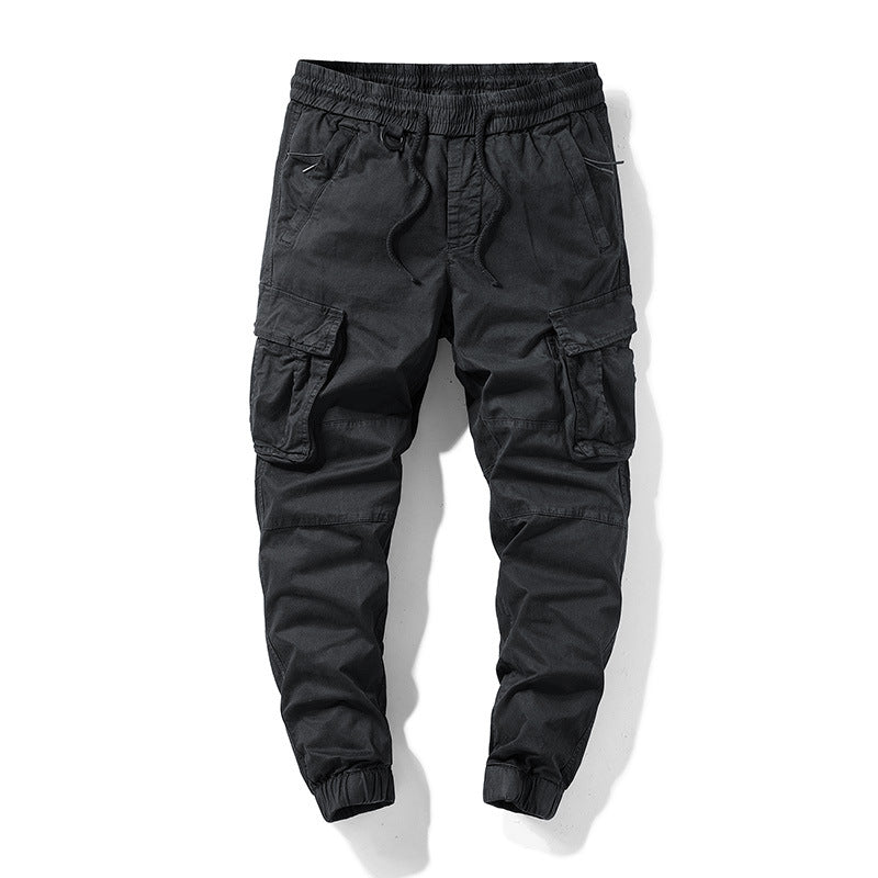 Men's utility jogger pants with sculpted knee panels, reinforced cargo pockets, and elastic comfort waistband Drune