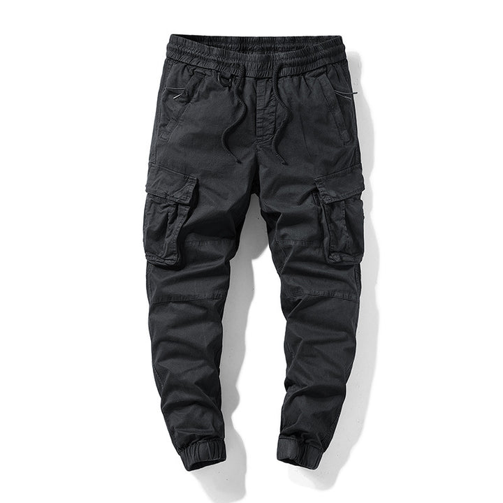 Men's utility jogger pants with sculpted knee panels, reinforced cargo pockets, and elastic comfort waistband Drune
