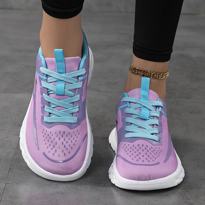 Women's Sporty Mesh Sneaker with Cushioned Heel Support and Grippy Profile Sole Mune Fashion