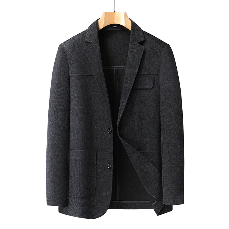Men's lightweight single-breasted blazer with patch pockets and structured surface Mune Fashion