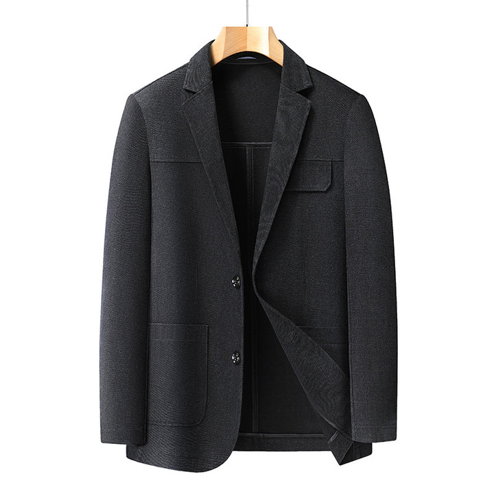Men's lightweight single-breasted blazer with patch pockets and structured surface Mune Fashion