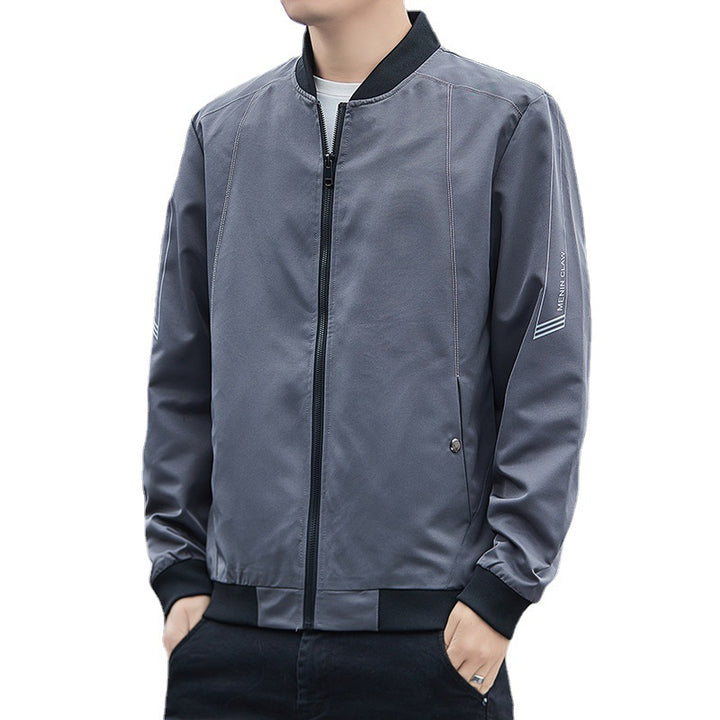 Men's Urban Slim Bomber Jacket with technical outer layer, ribbed cuffs and concealed zipper Mune Fashion