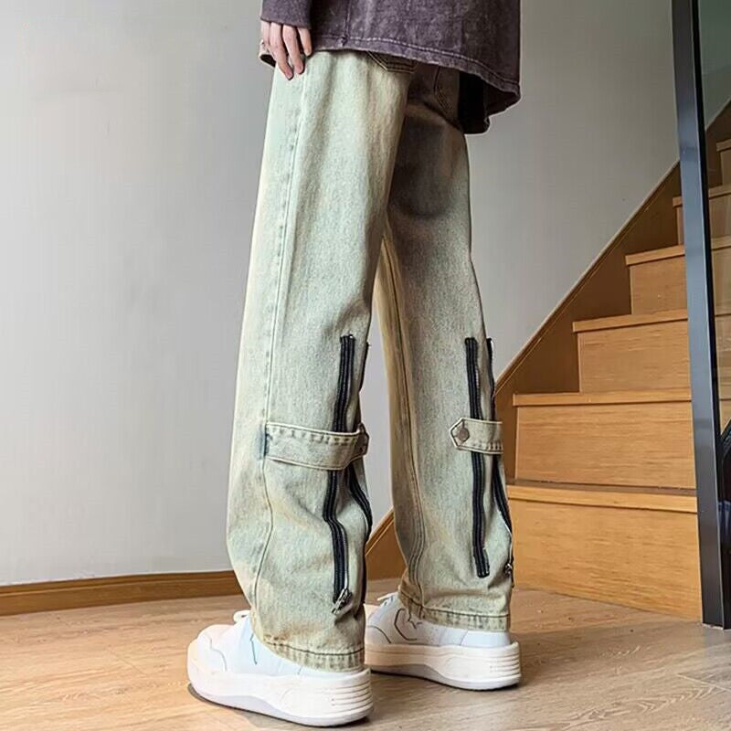 Men's Fashion Cargo Pants with Zipper Details Mune Fashion
