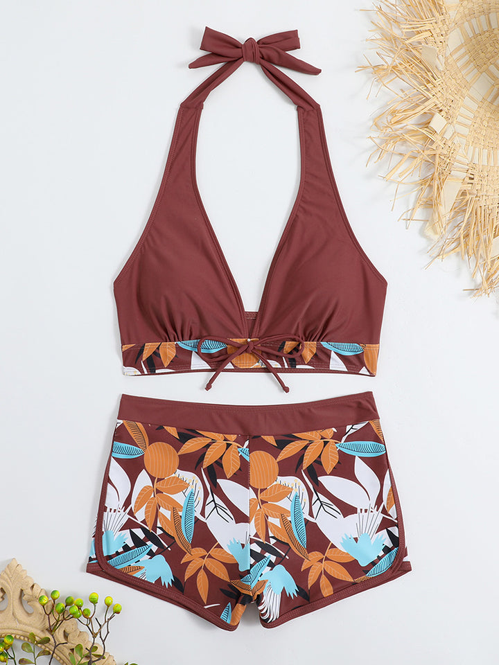 Women's Sporty Bikini Set with Concealed Belly Mune Fashion