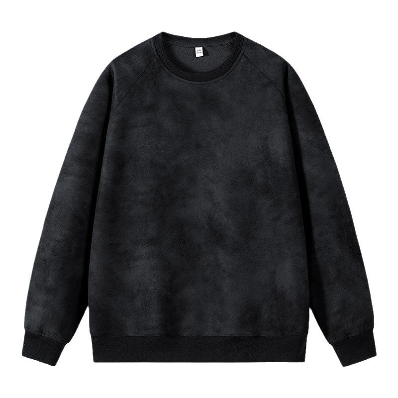 Men's Oversized Sweatshirt with Brushed Fleece Lining and Vintage Wash Mune Fashion