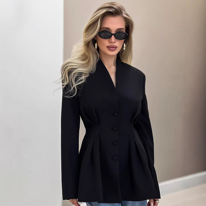 Women's Fashion Blazer Jacket with Tailored Fit