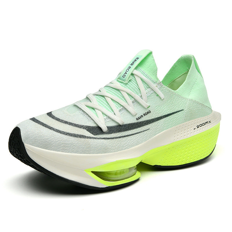 Men's Cushioning Performance Running Shoe with Visible Air Chamber and Seamless Knitted Upper Mune Fashion