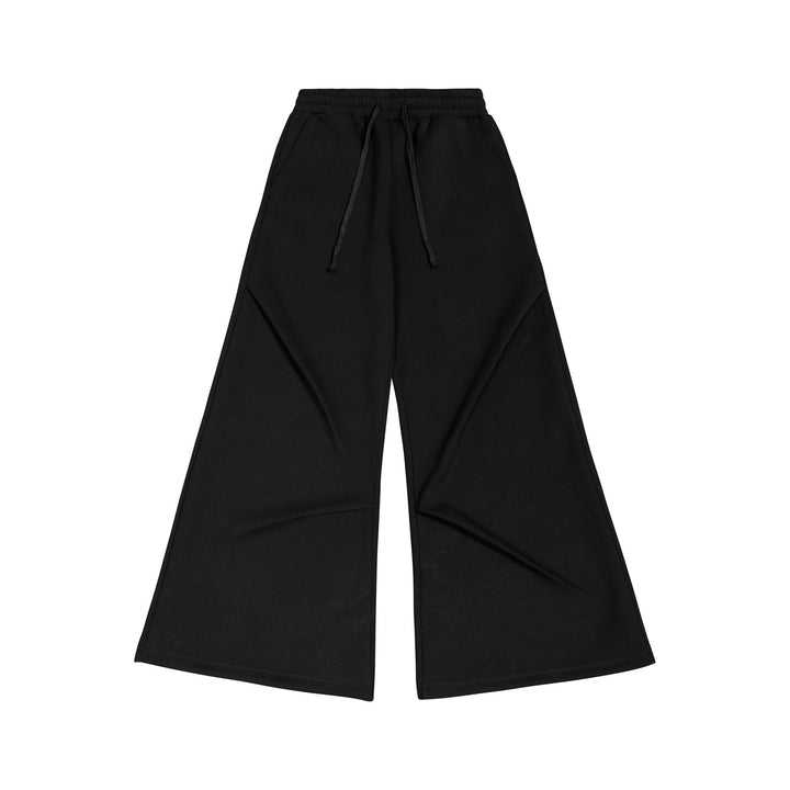 Women Wide High-Waist Sweatpants with elastic waistband, drawstring, and wide leg Mune Fashion