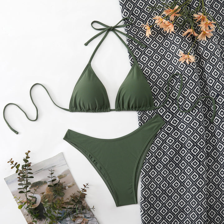 Women's Triangle Bikini with Adjustable Ties Mune Fashion