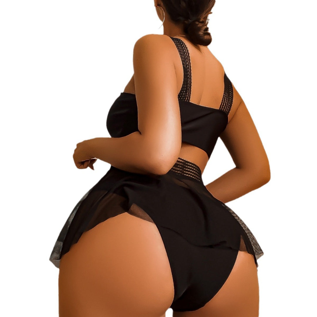 Ladies Bikini Set with Elegant Chiffon Skirt Detail Mune Fashion