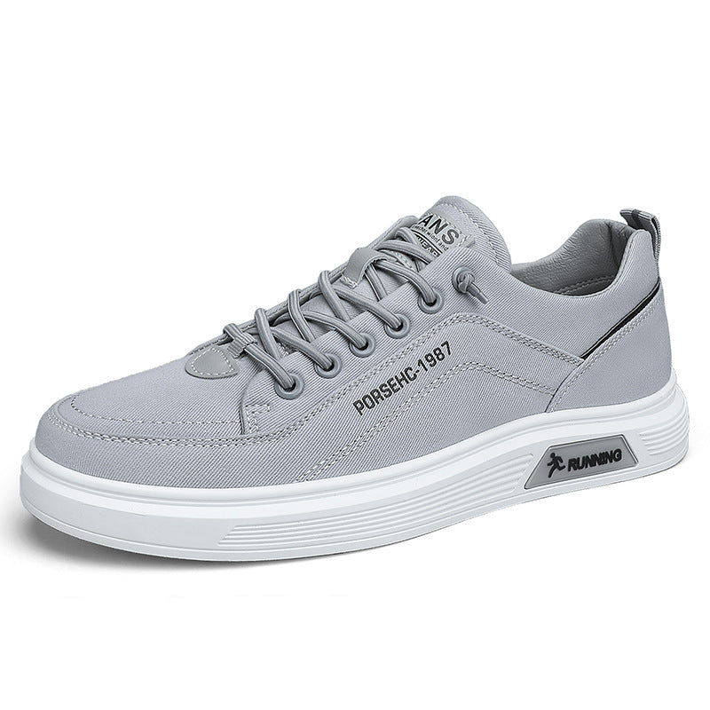Unisex lightweight canvas sneakers with elevated platform sole and breathable textile upper Mune Fashion