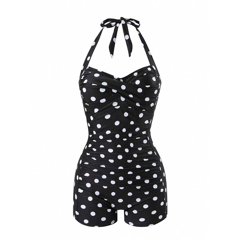 Women's One-Piece Swimsuit with Halterneck Design and Modern Fit Mune Fashion