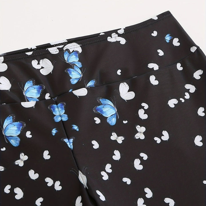 Women's Sporty Swim Shorts with Floral Design Mune Fashion